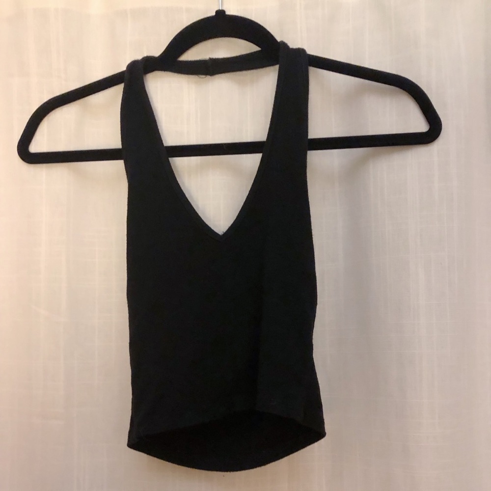 Brandy Melville Black Halter Top
